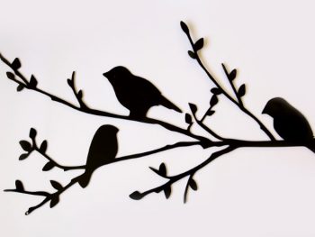 birds on tree 2D Laser Art Ireland